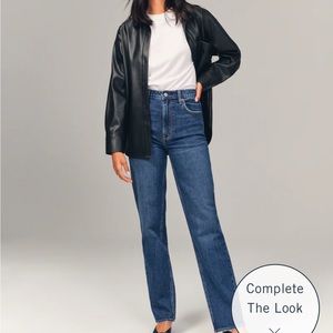 Abercrombie and fitch 90s straight ultra high rise jean